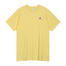 언탭트 남성용 통기성 티타임 베어 16수 반팔 티셔츠