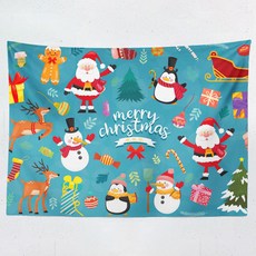 Artyhome 聖誕快樂法蘭絨掛布, TYPE06, 1個