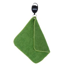 kaxiyagolf 伸縮繩棉質高爾夫球巾, 綠色, 1個