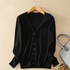 TheSirup 女款混紡V領開襟衫