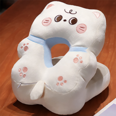 송딩 편안한 책상 베개 고양이, 화이트, 1개