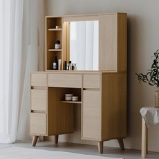 퍼리든 엘리노 LED 수납화장대, 오크