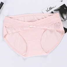 荷葉邊蕾絲低腰孕婦內褲
