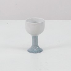 달소금 도자기 손잡이 술잔, 아쿠아블루, 1개