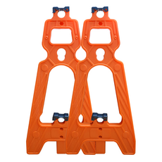 동광안전산업 PE A클램프, 2개, 오렌지
