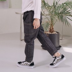 키즈코디 아동용 모던 포켓 데님 팬츠