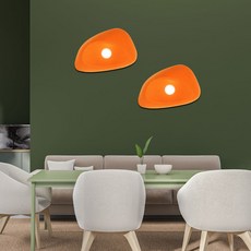 PABLO DS Argo 晶片壁燈 LED5W + 三色變換遙控器 低頻閃套組, 橘色