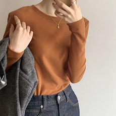 레몬소울 여성용 패어리 라운드넥 니트 티셔츠