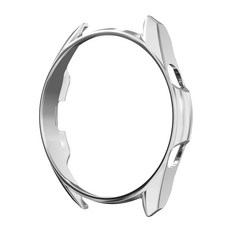 쵸미앤세븐 갤럭시워치3 PC 범퍼 케이스 (45mm 호환 가능), 실버, 1개