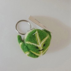 알럽하우스 귀여운 행운 선물 야채인형 키링, 4.5cm, 양배추, 1개