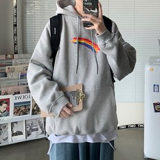 ALPHOME Overfit 彩虹連帽衫