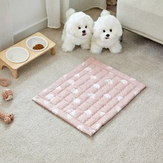 펫본 반려동물 부드러운 누빔패드, 핑크, 1개