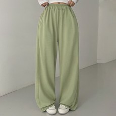 플랜데이 여성용 스무 사계절 와이드 트레이닝 팬츠 롱
