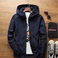 男款黑色101色Dahon連帽防風外套 FC-2318503