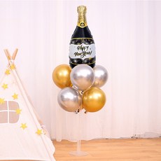 新年氣球架 + 套組, 2套, 鉻色