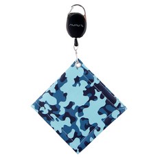 AVAVE 迷彩圖案伸縮繩方形高爾夫球巾, 藍色迷彩, 1個