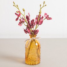 플라워트리 조화 프렌치 범부채 화병 세트 27cm, 레드(조화), 1세트