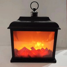 홈마인 불멍 벽난로 무드등, 블랙SP07