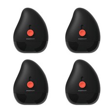 隱私印章滾筒, 黑色的, 4個