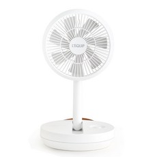 리큅 폴더블 무선 선풍기, LEF-R10000, 화이트