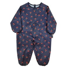 plie 兒童拉鍊式全身防水罩衣, 海軍藍櫻桃