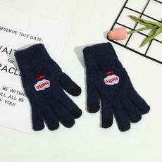 어리플 여성용 부드러운 기모 터치 장갑