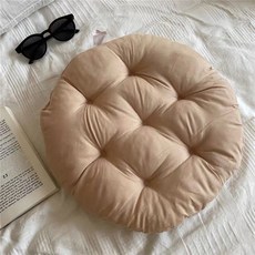 홈플로우 심플 솔리드 컬러 라운드 쿠션 방석