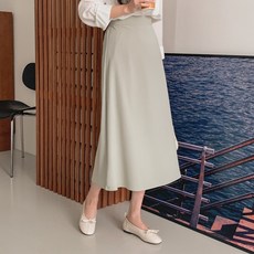 린다샵 A라인 밴딩 플레어 롱스커트 SK4310K1C