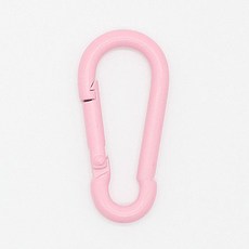 ButtonKing 彩色單鍵式登山扣包包掛環, 粉紅色, 2個