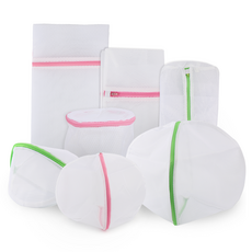 雙層洗衣網 內衣+方形 S號+圓形 S號+方形 L號+圓形 L號 2入, 1套