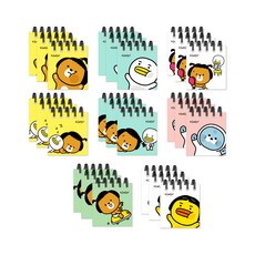 B FaMILY The Open House Super Mini Sangcheol 筆記本 8 套 21-0115, 混色, 3套