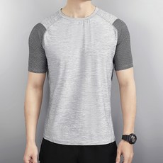男款DM圖案運動跑步短袖T恤