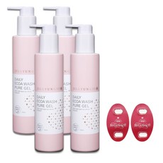 JILGYUNGYI 質更益 純粹植感私密清潔凝膠 200ml 4入+純粹植感私密護理錠 4錠, 1套