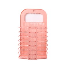 접이식 빨래바구니 S, 핑크, 1개
