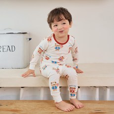 Cordi-i 兒童灌籃圖案單層彈性內衣上下套裝