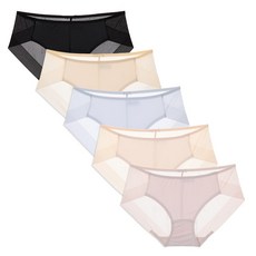 판도라by비비안 여성용 통기성 햄라인 삼각팬티 5p