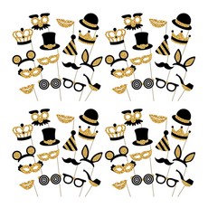 Block Mart派對造型用品 16入組, 金子, 4套
