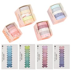 OON 文具裝飾彩紙膠帶 A 型 20 種 + B 型 24 種套組, 混色, 1組