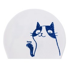 HOOG 矽膠泳帽 SC569, 白色(SC569), 1個