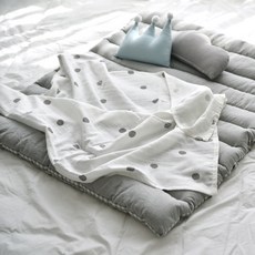 夏季雙層棉紗毯, 大圓點款