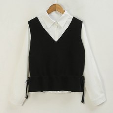 Pippin 女款經典層次感背心襯衫套裝 49634