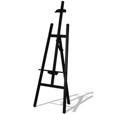 BlueSun 高級松樹原木畫架 黑色