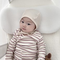 Lavi bebe 新生兒用天絲寬版透氣枕, 1個, 白色