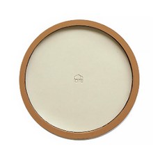 I LOVE HOME 圖形木質多功能圓形托盤, 棕色