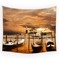 바쿠스 파도 모래사장 풍경 패브릭 포스터, 22번