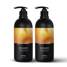 바나날 퍼퓸드 헤어 샴푸 엠버 바닐라향, 500ml, 2개