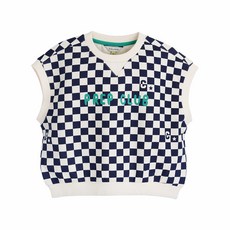 Curlisu 兒童棋盤背心 C231VEG52P