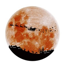 탑시가 TCR 달 발광 포인트 벽지, 브라운