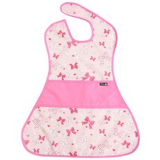 plie 孩童用全身防水圍兜, 1件, 46 粉底蝴蝶結, 1件