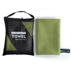 Sonio 現代柔軟運動毛巾 76 x 152 cm, 1個, 01 橄欖綠